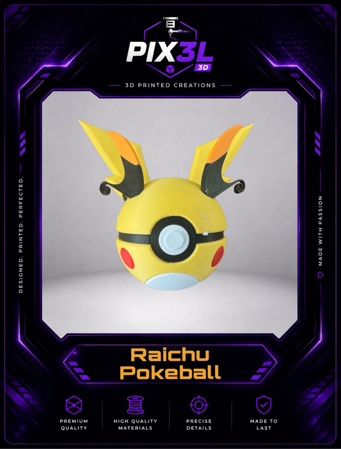 Raichu Poké Ball Display
