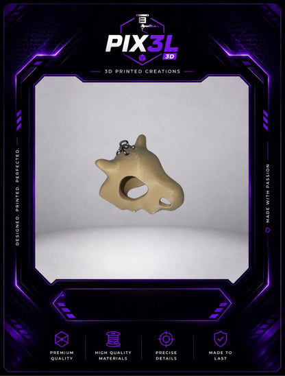 Cubone Mask Keychain
