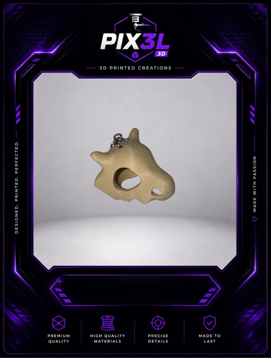 Cubone Mask Keychain