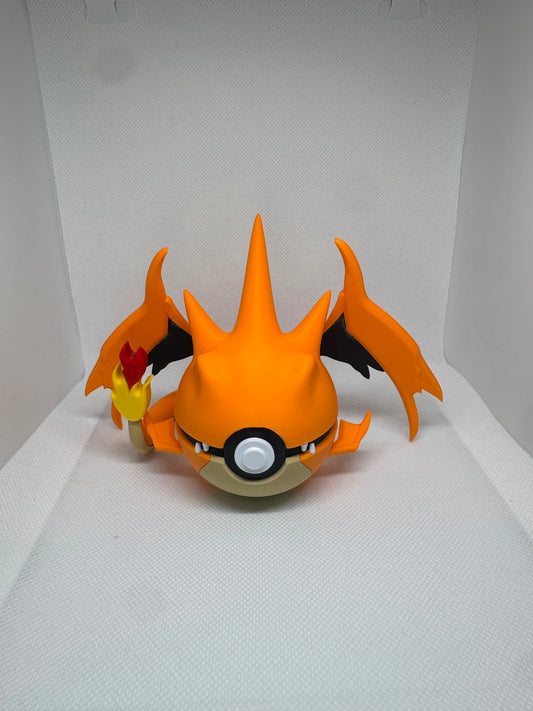 Charizard Poké Ball Display – 3D Printed Pokémon Collectible