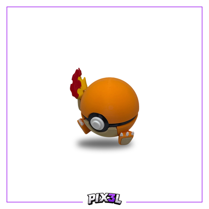 Charmander Poké Ball Display – 3D Printed Pokémon Collectible